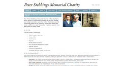 Desktop Screenshot of peterstebbingsmemorialcharity.org