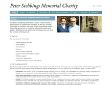 Tablet Screenshot of peterstebbingsmemorialcharity.org